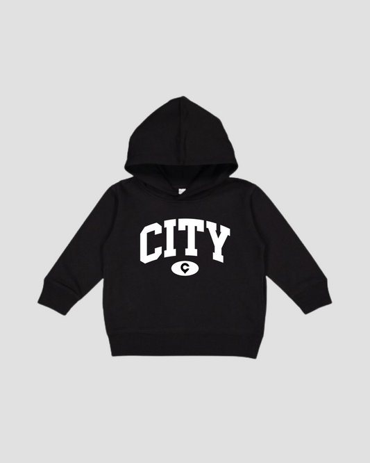 Varsity Toddler Hoodie (Black)